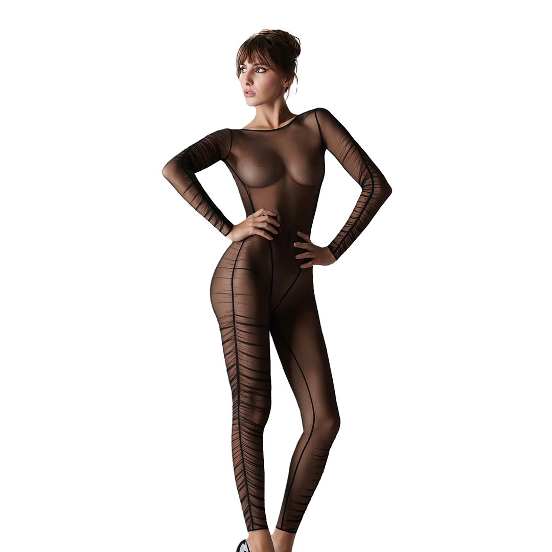 CLOSED HOUSE - NUIT FAUVE TULLE CATSUIT