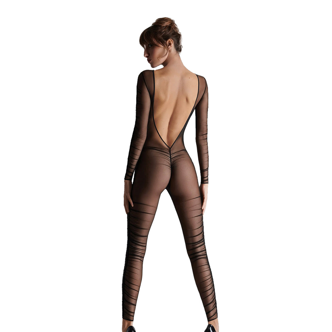 MAISON CLOSE - NUIT FAUVE CATSUIT IN TULLE