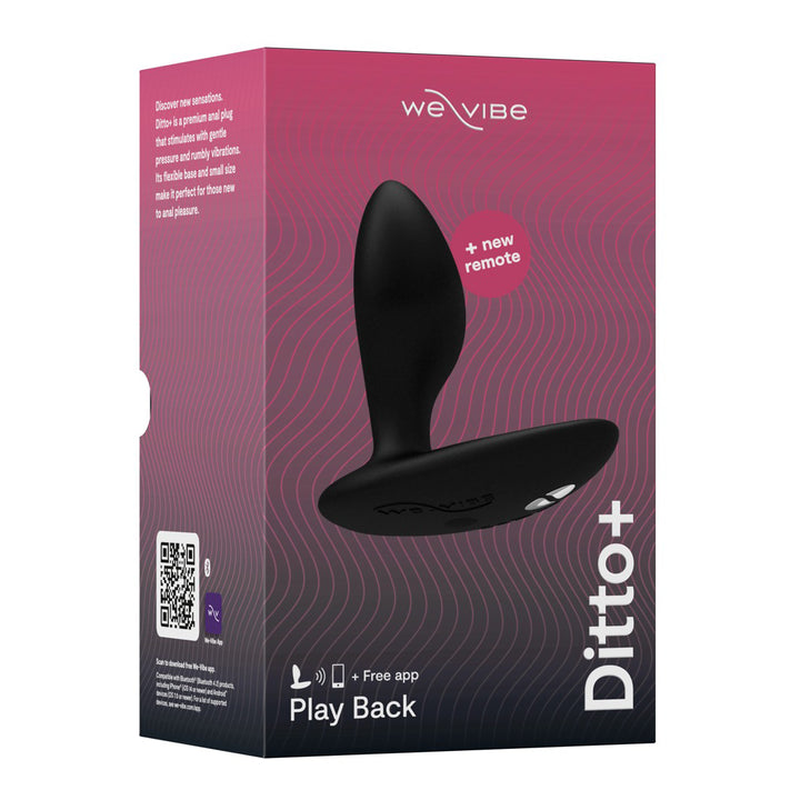WE VIBE - DITTO+ BUTT PLUG WITH APP BLACK