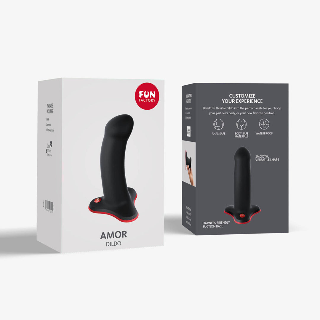 FUN FACTORY – AMOR STRAP-ON DILDO BLACK