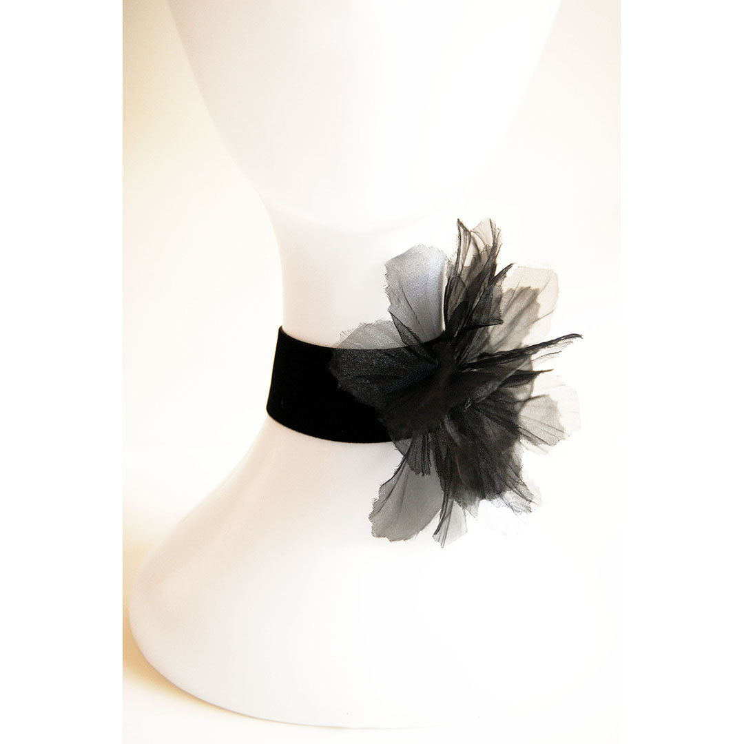 MONDIN - COLLARINO VELVET CON FIORE