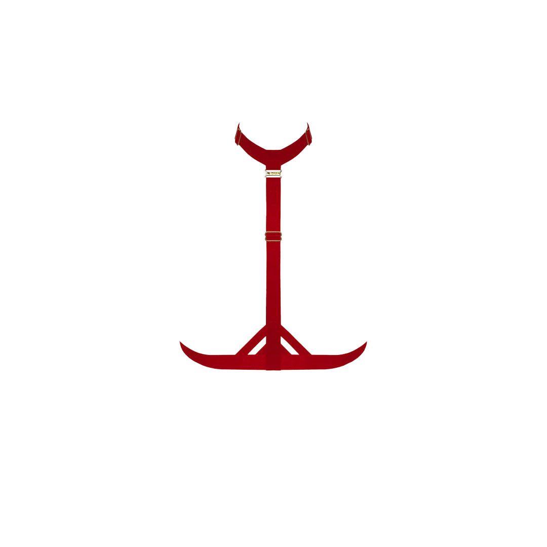 BORDELLE - ART DECO ADJUSTABLE HARNESS RED