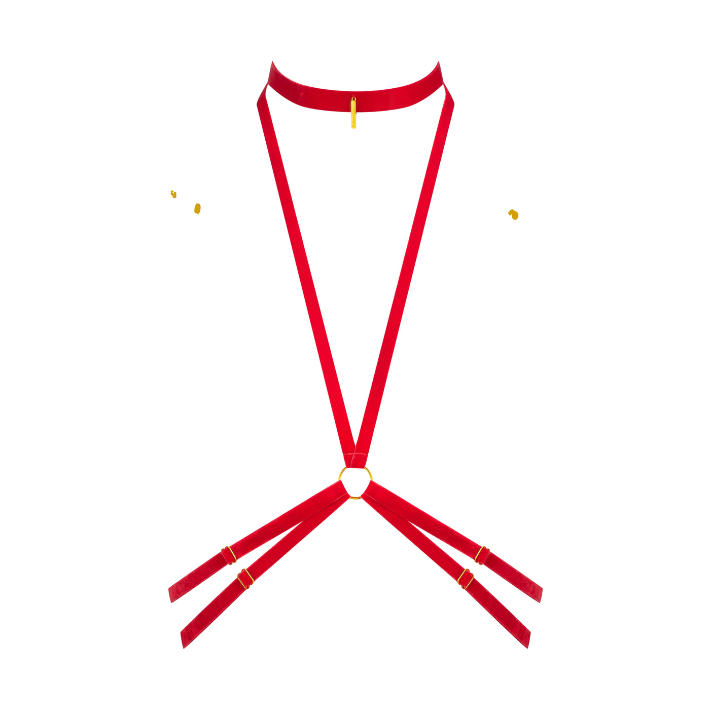 MAISON CLOSE - RED VELVET HARNESS