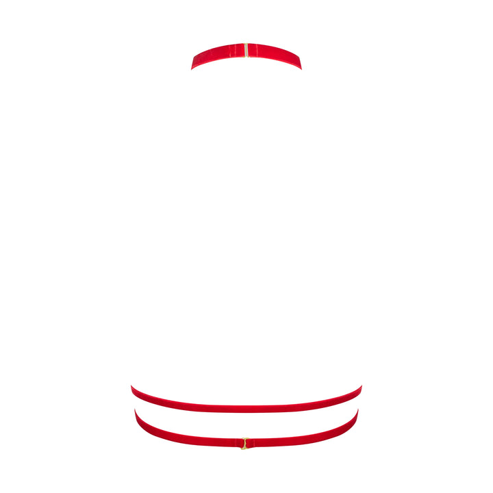 MAISON CLOSE - RED VELVET HARNESS