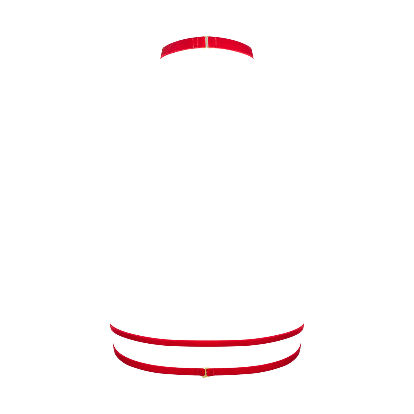 MAISON CLOSE - RED VELVET HARNESS