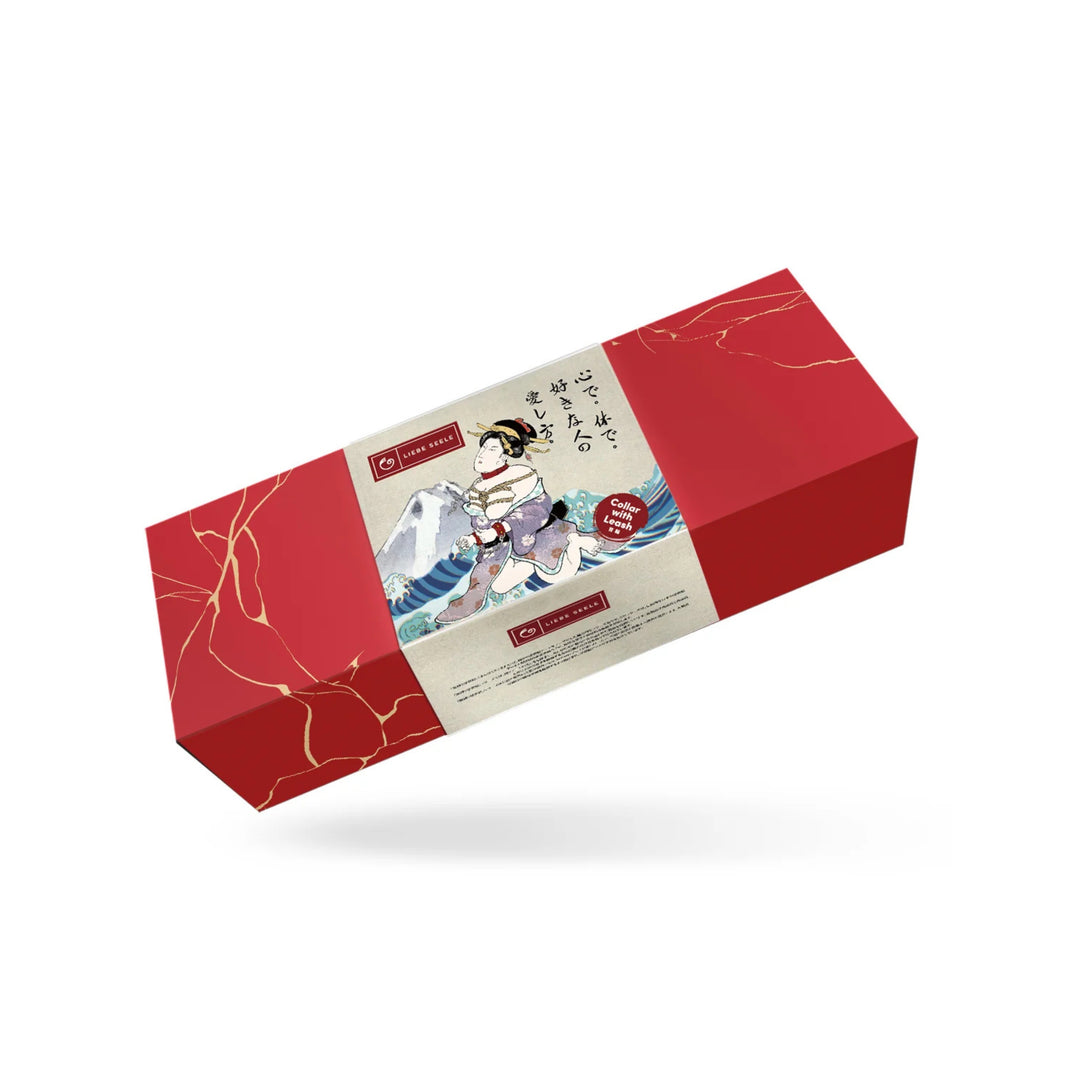 LIEBE SEELE -  KINBAKU UKIYOE COLLARE CON GUINZAGLIO