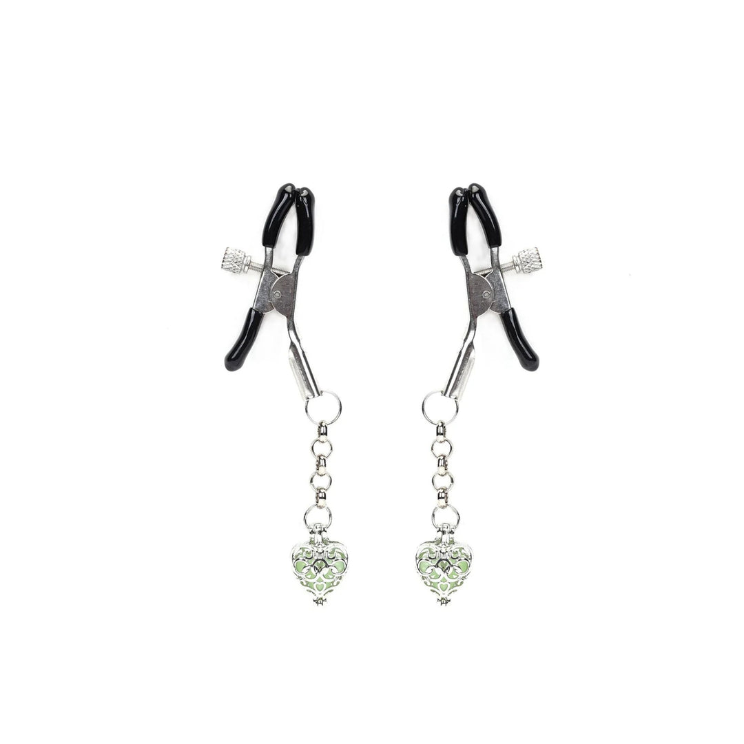 LIEBE SEELE - STRINGI CAPEZZOLI CON PIETRA VERDE
