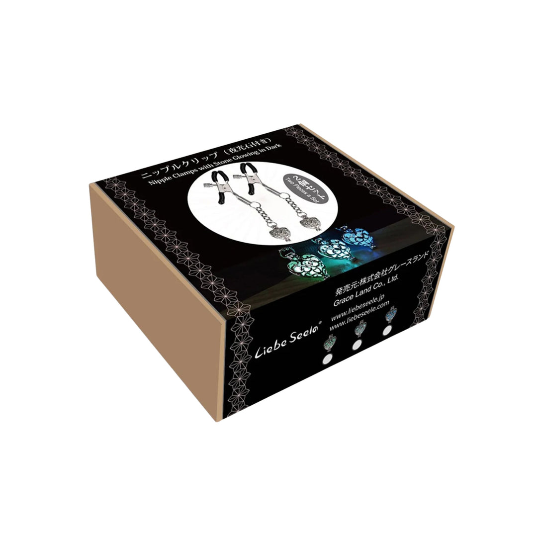 LIEBE SEELE - STRINGI CAPEZZOLI CON PIETRA VERDE