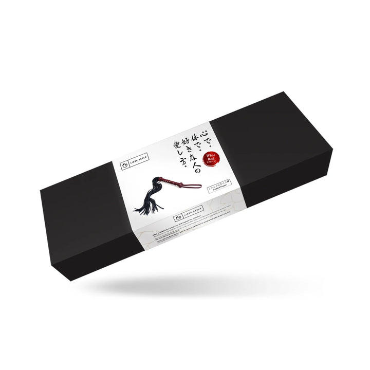 LIEBE SEELE - RED WINE FLOGGER WITH STUDDED HANDLE