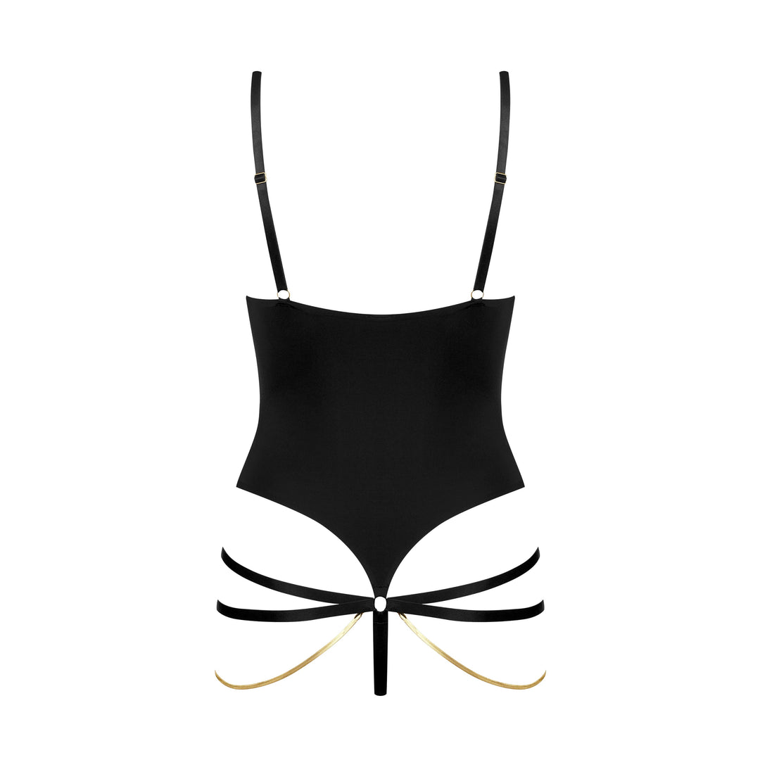 MAISON CLOSE- BODY CON SCOLLO A V GIOIELLO