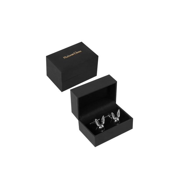 MAISON CLOSE - SILVER CUFFLINKS WITH BUNNY