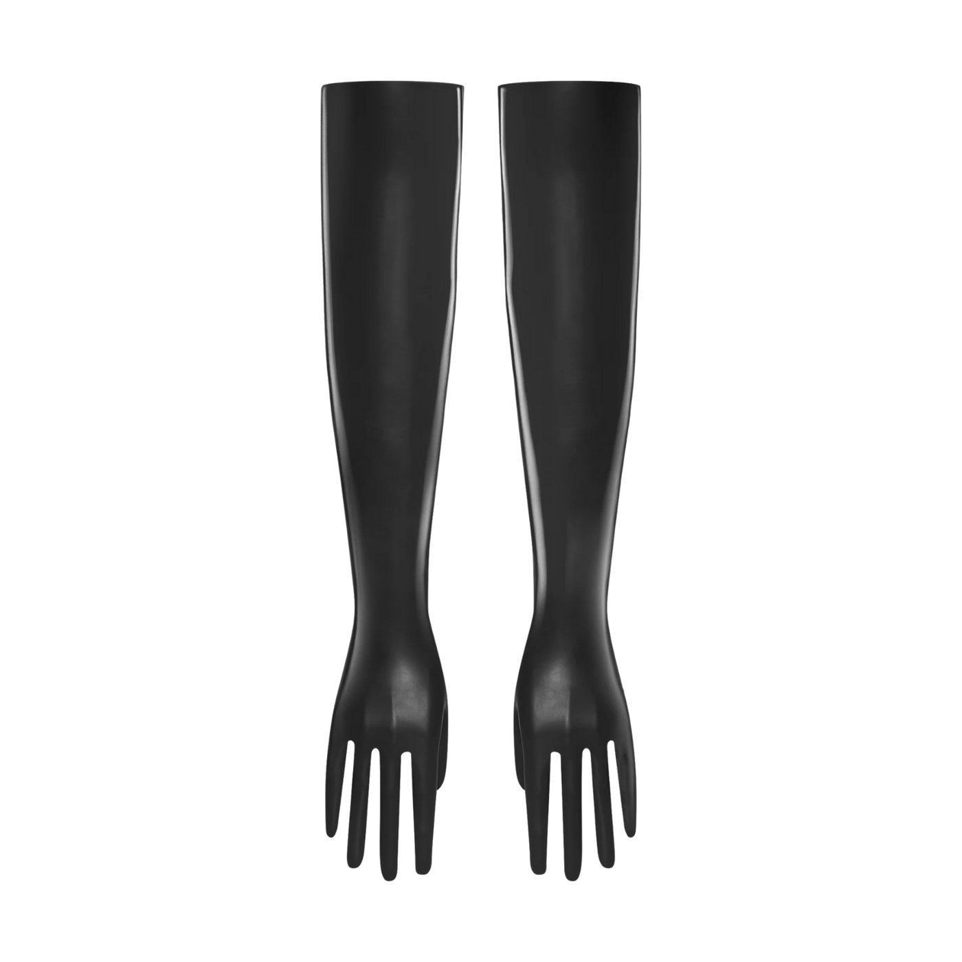 MAISON CLOSE - GUANTI IN LATTICE NERO