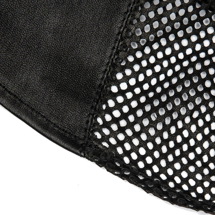 SIRAINER - EYES SHUT LEATHER LACE HOOD