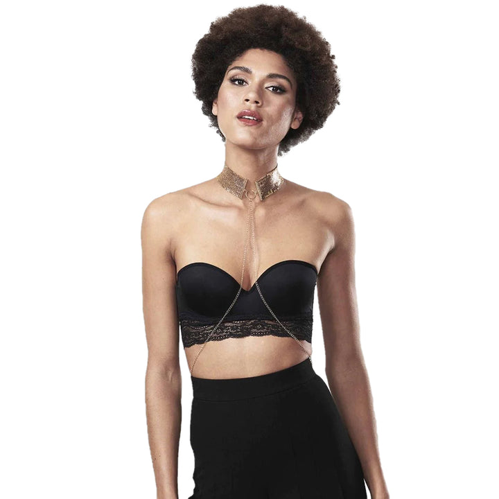 DESIR METALLIQUE - METALLIC MESH COLLAR GOLD