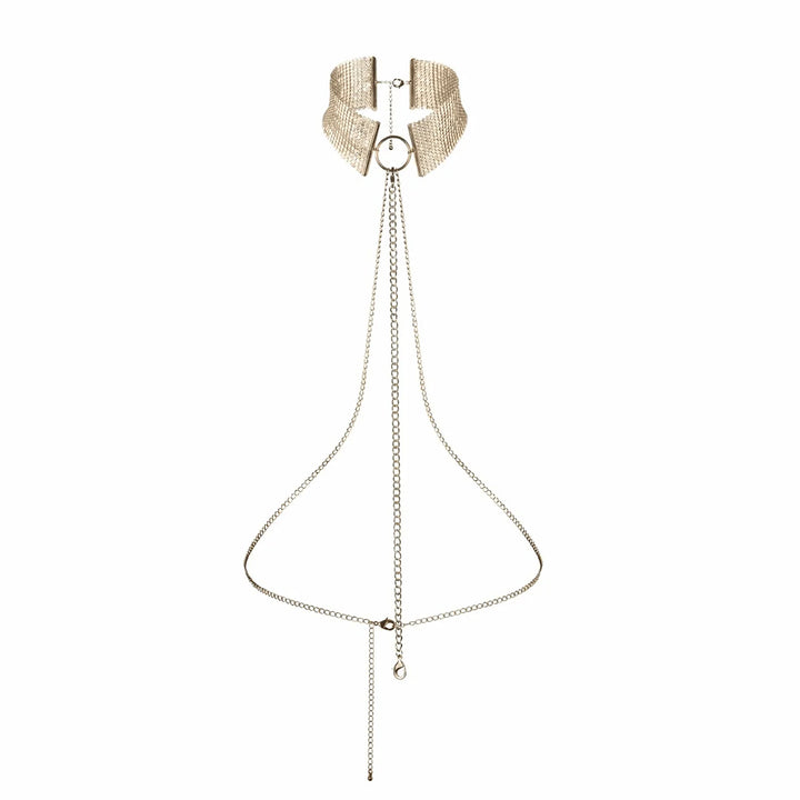 DESIR METALLIQUE - METALLIC MESH COLLAR GOLD