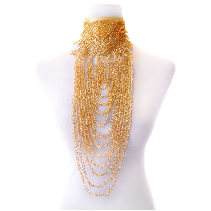 MONDIN - GOLDEN RAIN NECKLACE WITH SEQUINS