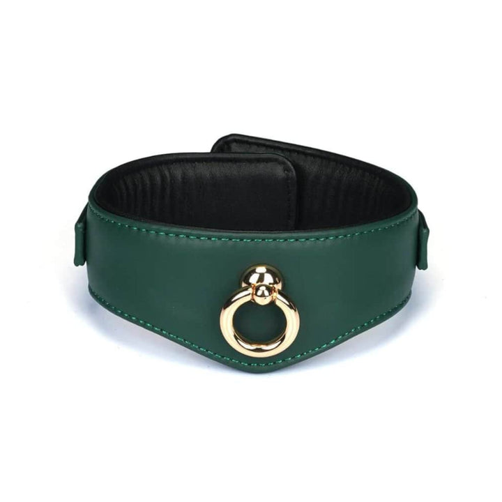 LIEBE SEELE - MOSSY CHIC COLLAR WITH LEASH AND LOCK