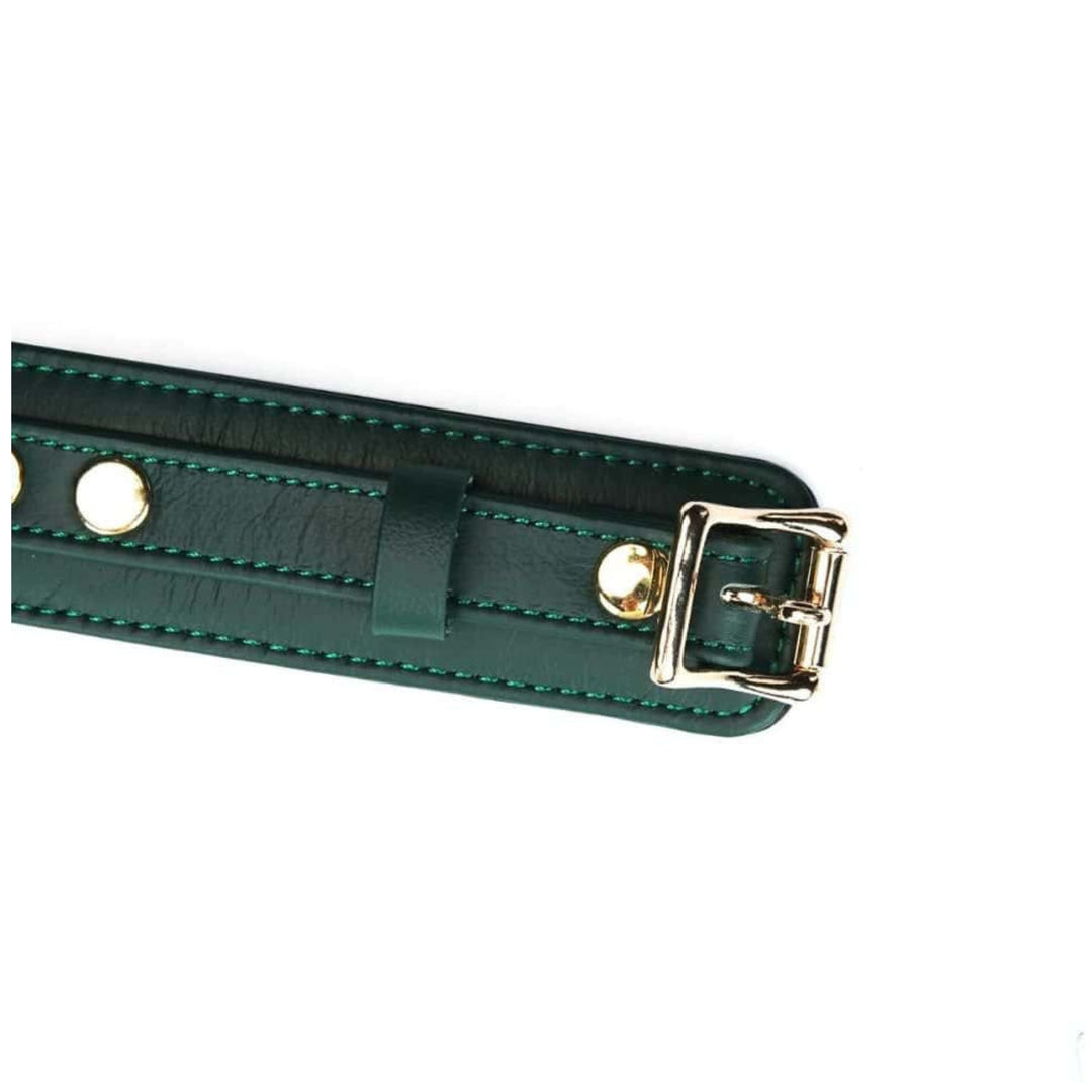 LIEBE SEELE - MOSSY CHIC COLLAR WITH LEASH AND LOCK