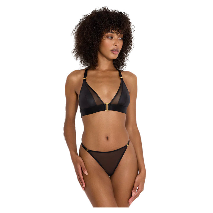 BORDELLE - VERO PERIZOMA IN TULLE NERO