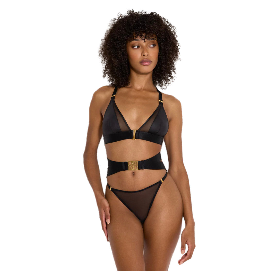 BORDELLE - VERO PERIZOMA IN TULLE NERO