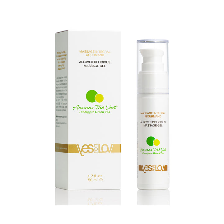 YESFORLOV - EDIBLE MASSAGE LUBRICANT  PINEAPPLE GREEN THE