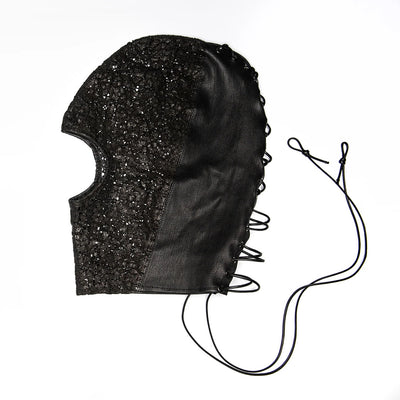 SIRAINER - EYES SHUT LEATHER LACE HOOD