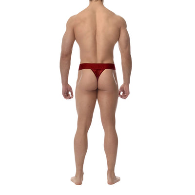 MENAGERIE - RED LACE THONG