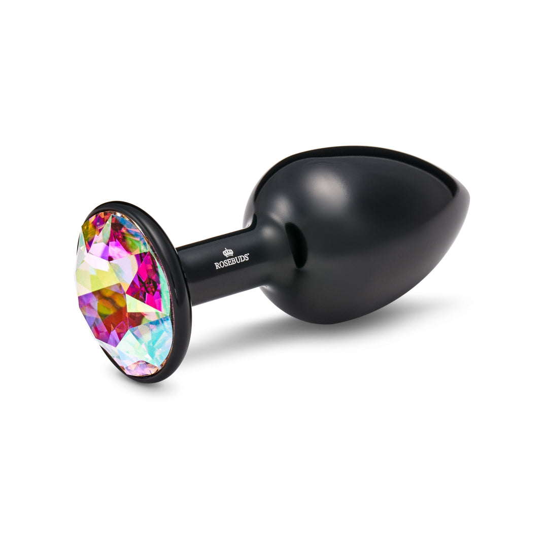 ROSEBUDS - ANAL PLUG M IN BLACK ALUMINUM
