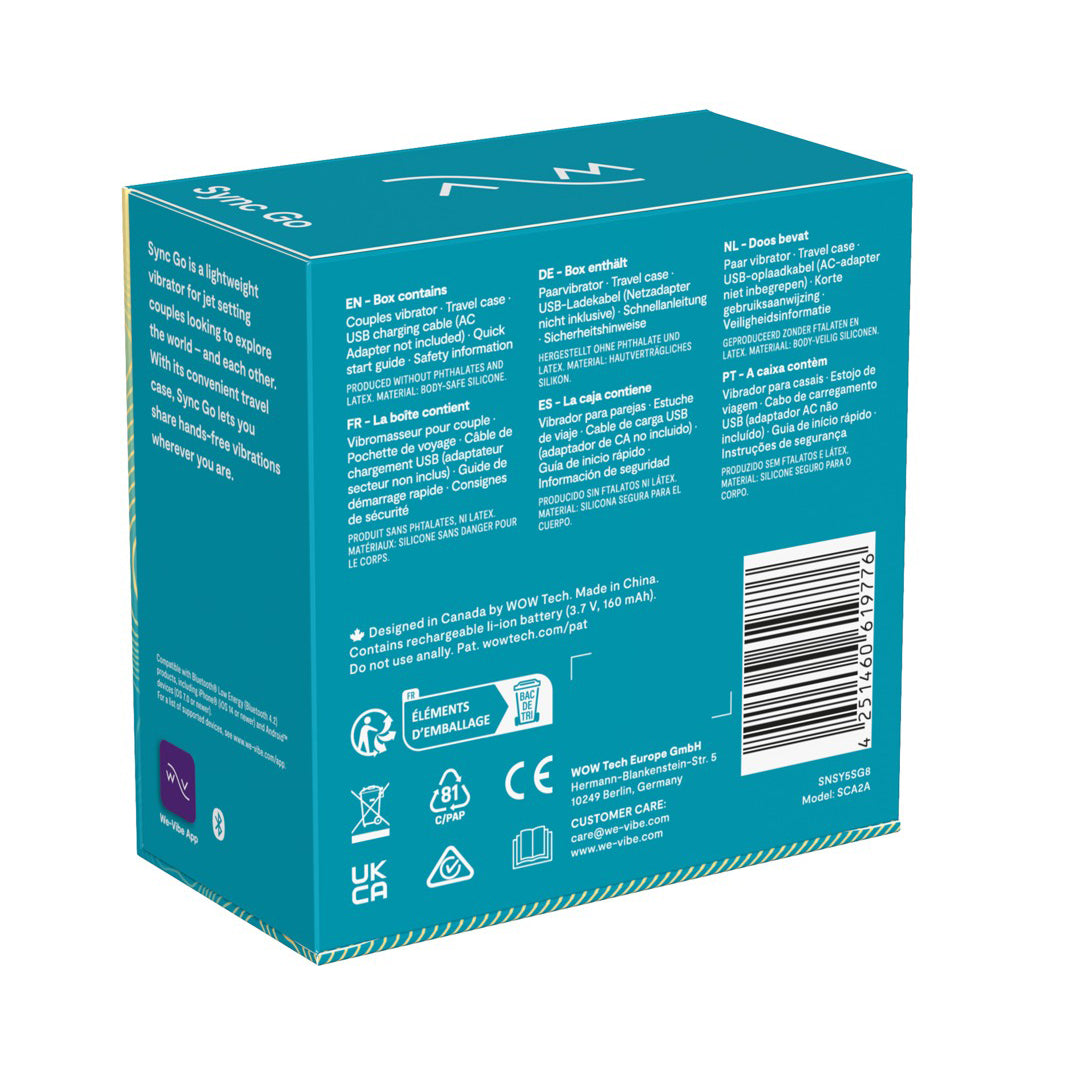 WE VIBE - SYNC GO VIBRATORE PER COPPIA CON APP