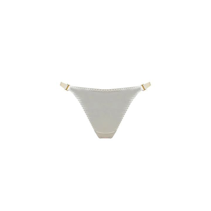 BORDELLE - SIGNATURE SILK THONG CREAM
