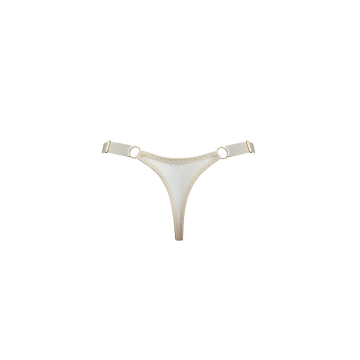 BORDELLE - SIGNATURE SILK THONG CREAM
