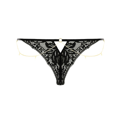 AUBADE - GOLD PLEASURE THONG WITH CHAIN