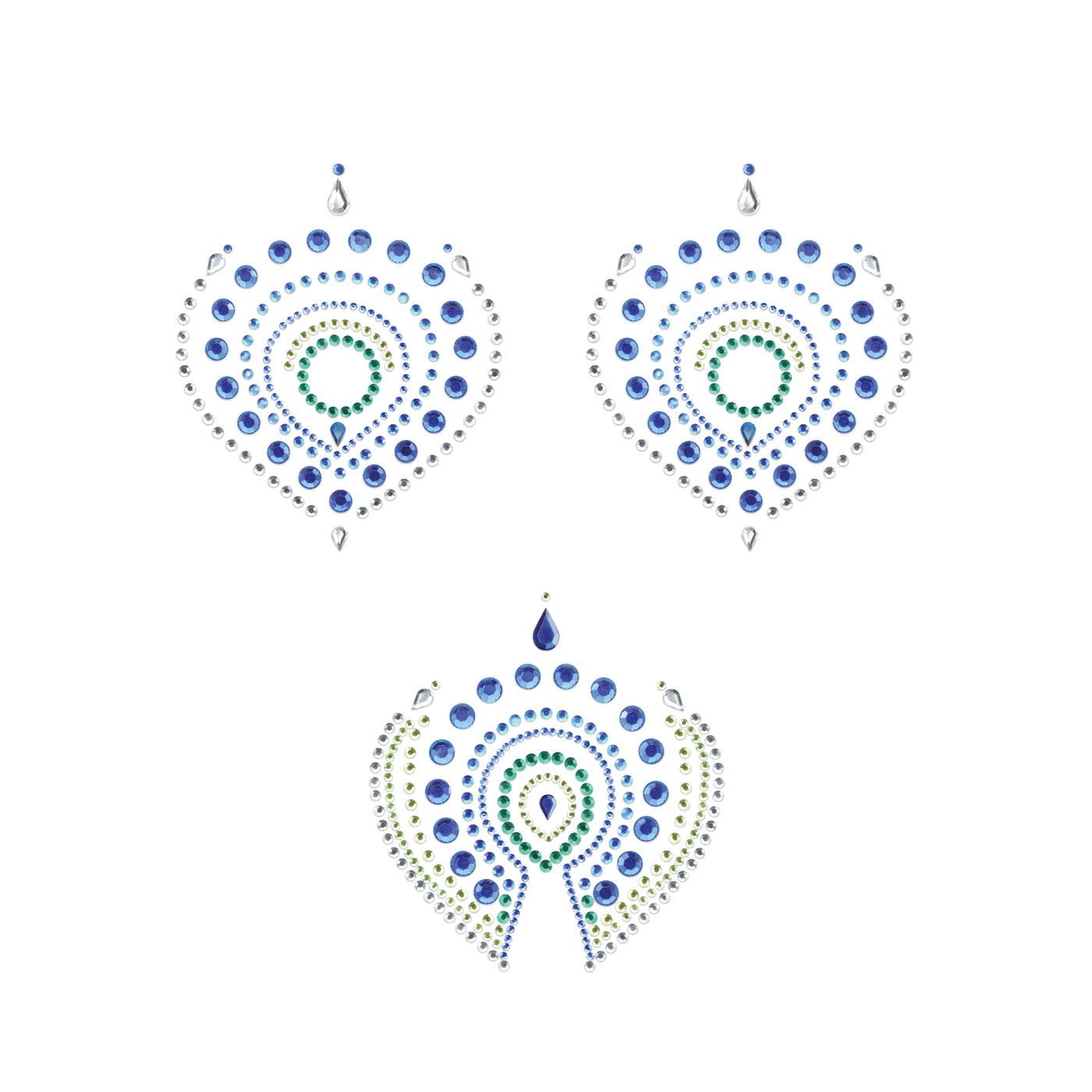 BIJOUX INDISCRETS - BLUE AND GREEN BODY DECORATIONS