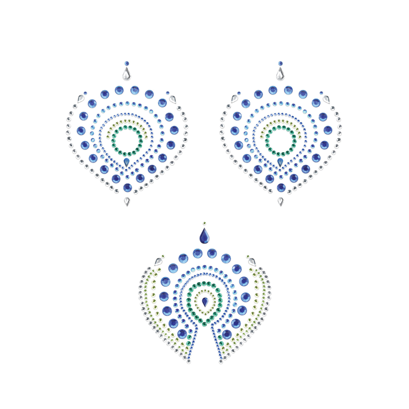 BIJOUX INDISCRETS - BLUE AND GREEN BODY DECORATIONS