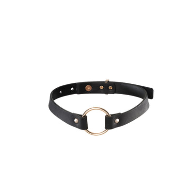 MAZE - COLLARE IN ECOPELLE NERO