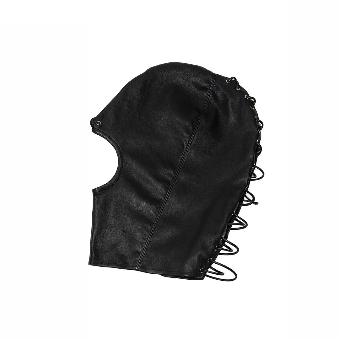 SIRAINER - EYES SHUT LEATHER HOOD