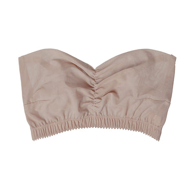 CADOLLE - NUDE TULLE BANDEAU BRA