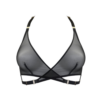 BORDELLE - ART DECO REGGISENO TRIANGOLO NERO