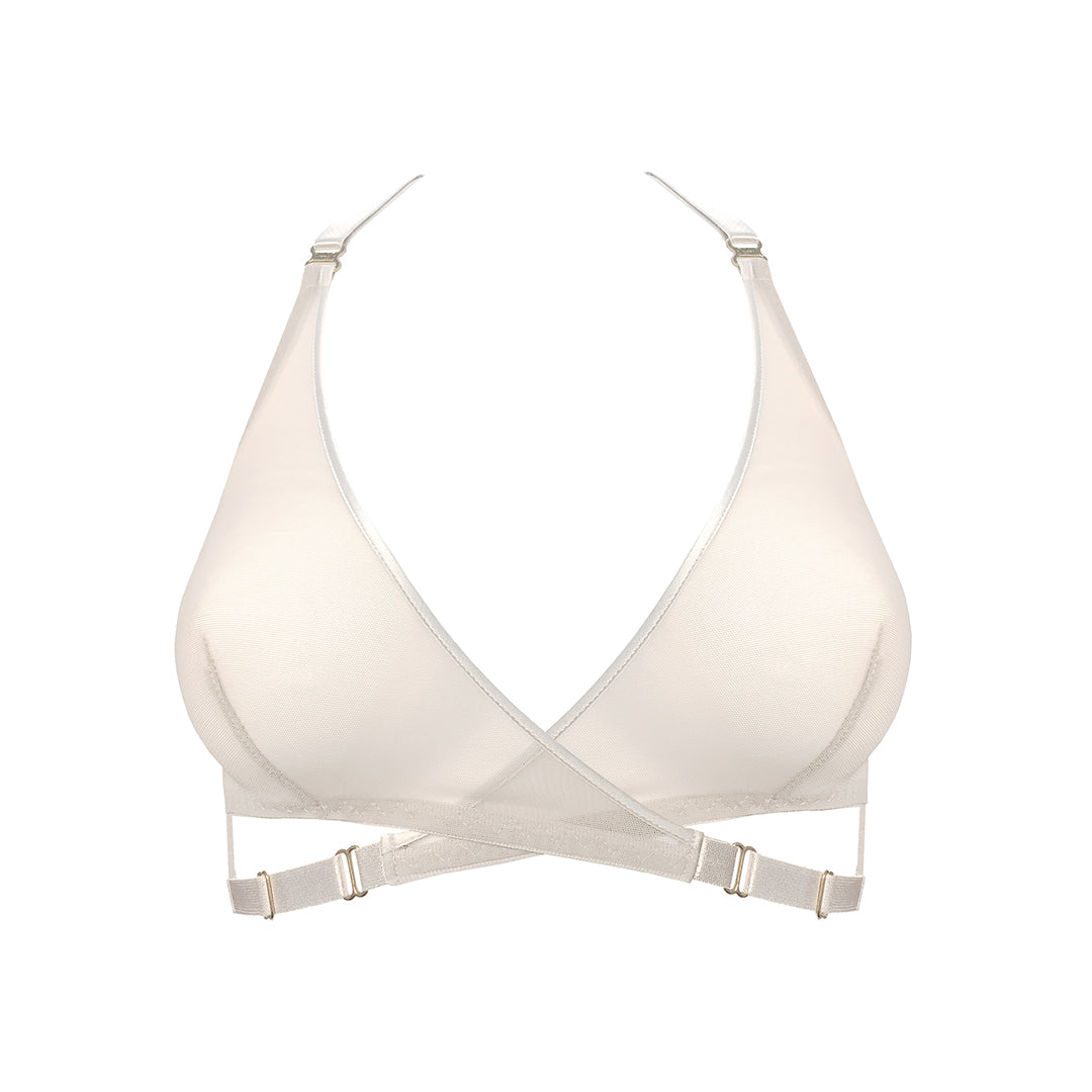 BORDELLE - ART DECO REGGISENO TRIANGOLO CREMA