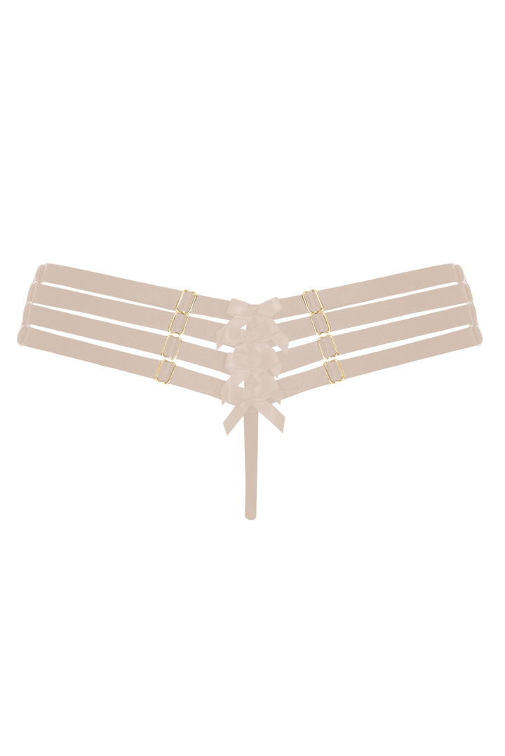 BORDELLE - TANGA REGOLABILE CARAMELLO