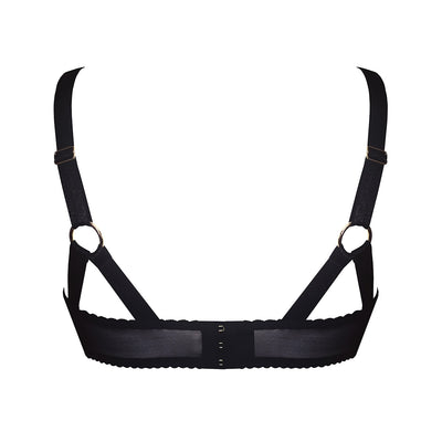 BORDELLE - BONDAGE BELLE REGGISENO COPPA MORBIDA NERO