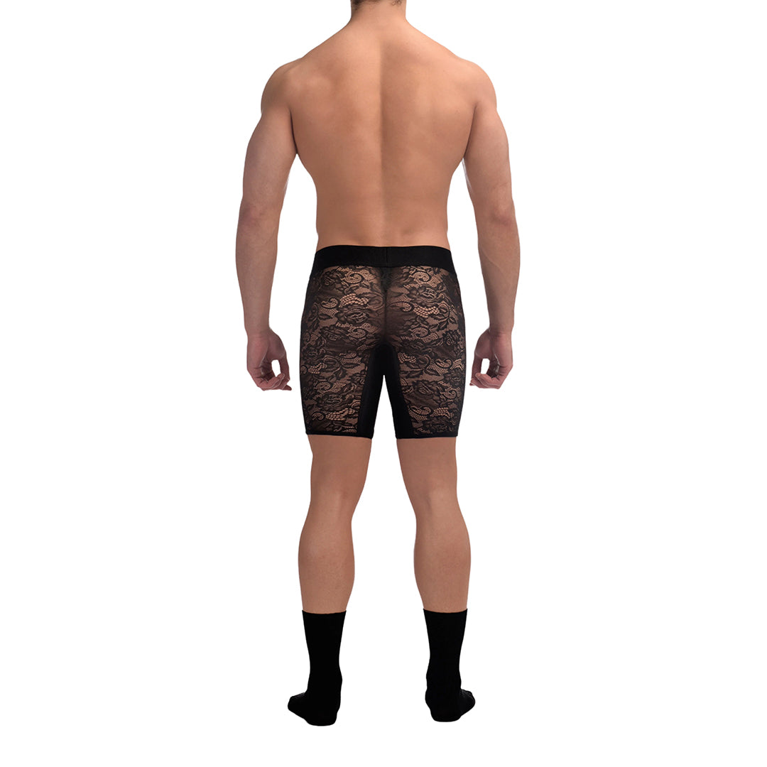 MENAGERIE - PANTALONCINO IN PIZZO NERO