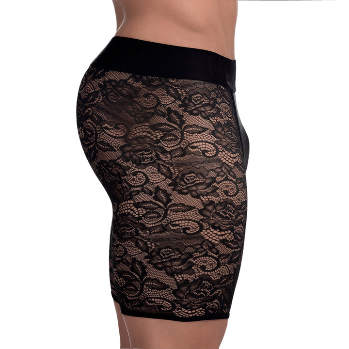 MENAGERIE - PANTALONCINO IN PIZZO NERO