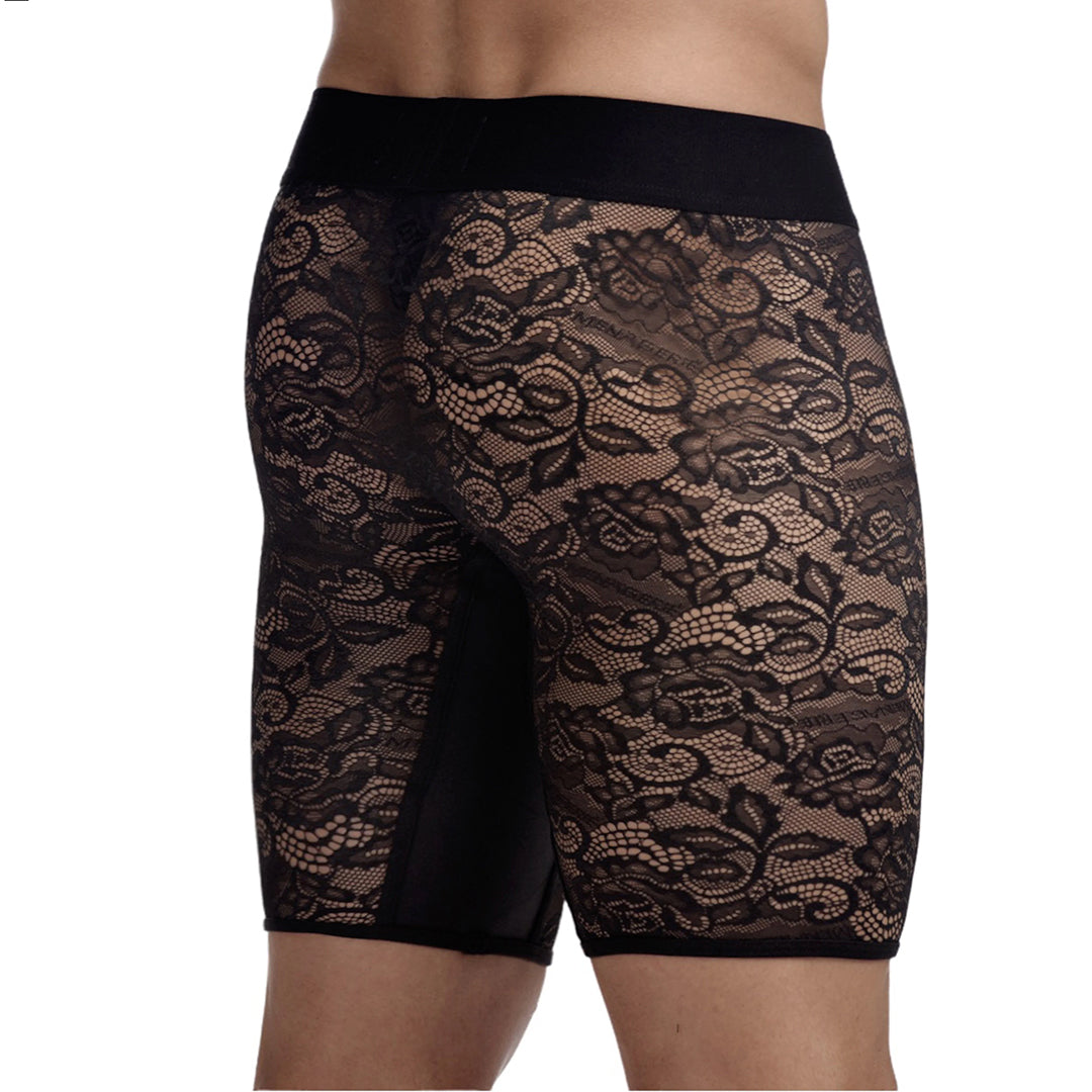 MENAGERIE - PANTALONCINO IN PIZZO NERO