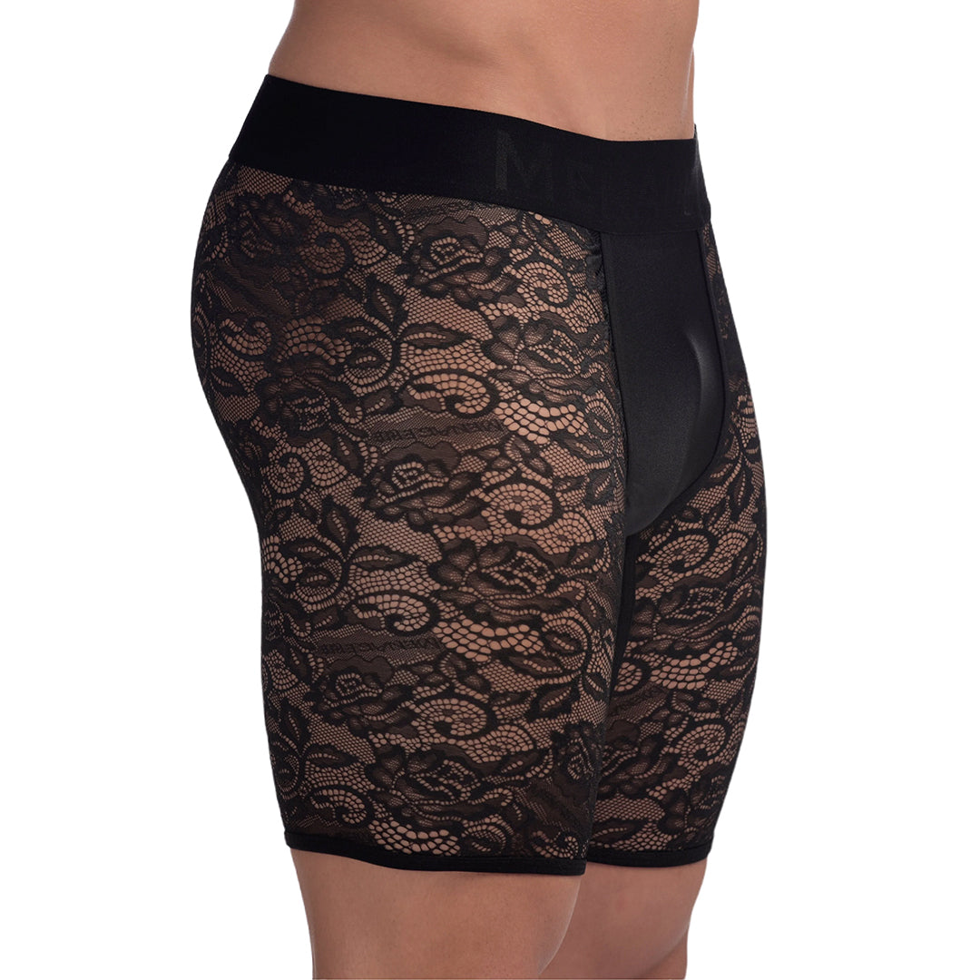 MENAGERIE - PANTALONCINO IN PIZZO NERO