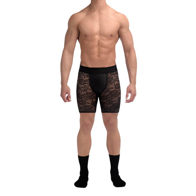 MENAGERIE - PANTALONCINO IN PIZZO NERO