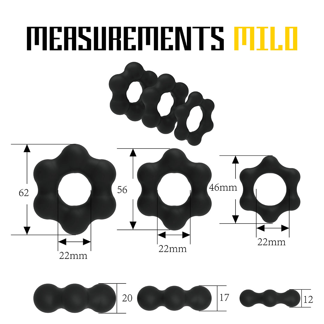 VELV'OR - SET DI 3 ROBUSTI COCK RING