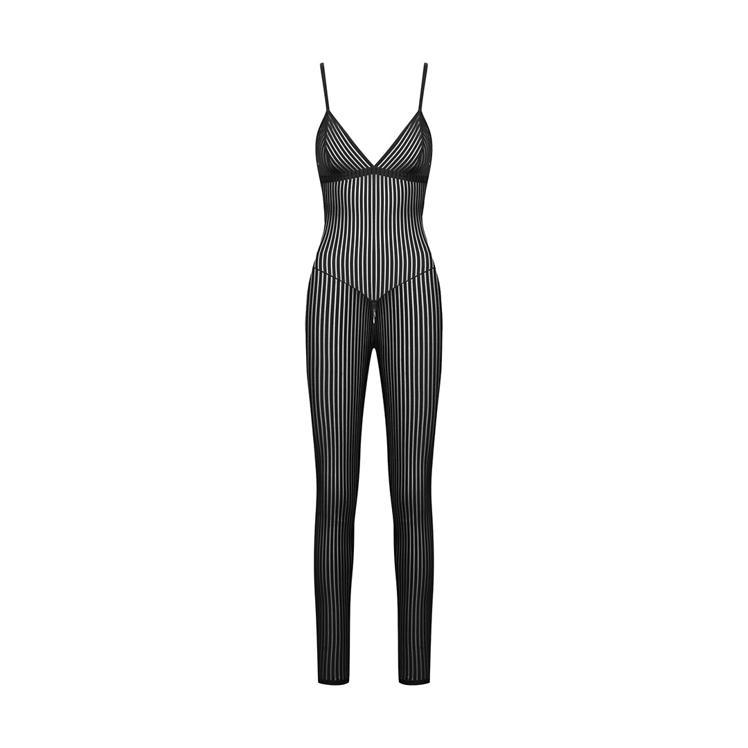 MAISON CLOSE - CATSUIT A RIGHE