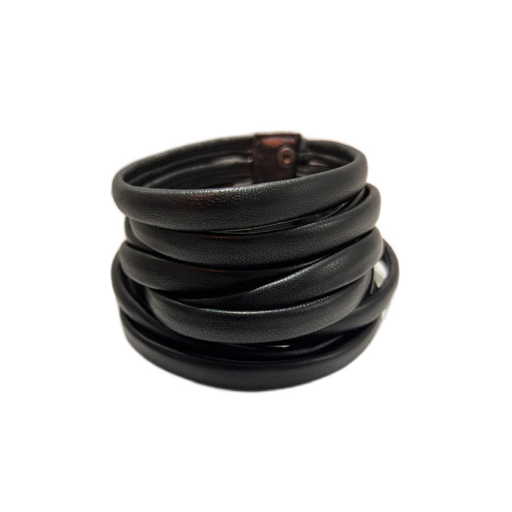 HIGH SOFT LEATHER COLLAR BLACK 