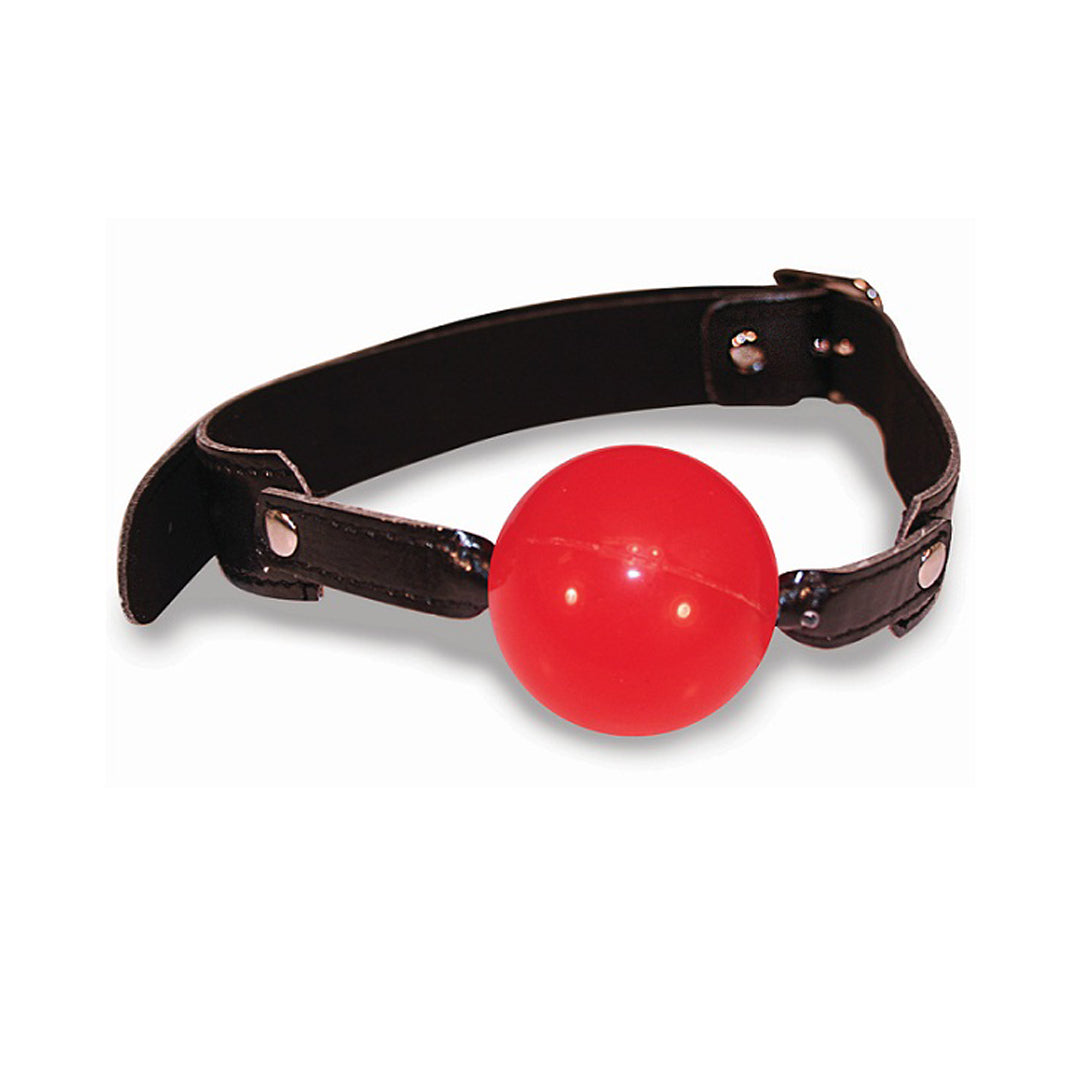 S&M - GAG BALL IN SILICONE ROSSO